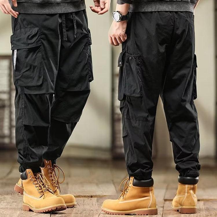 Мода 2025 Ретро Брюки карго Мужские Свободные Прямые Повседневные Брюки Мужские Спортивные Брюки