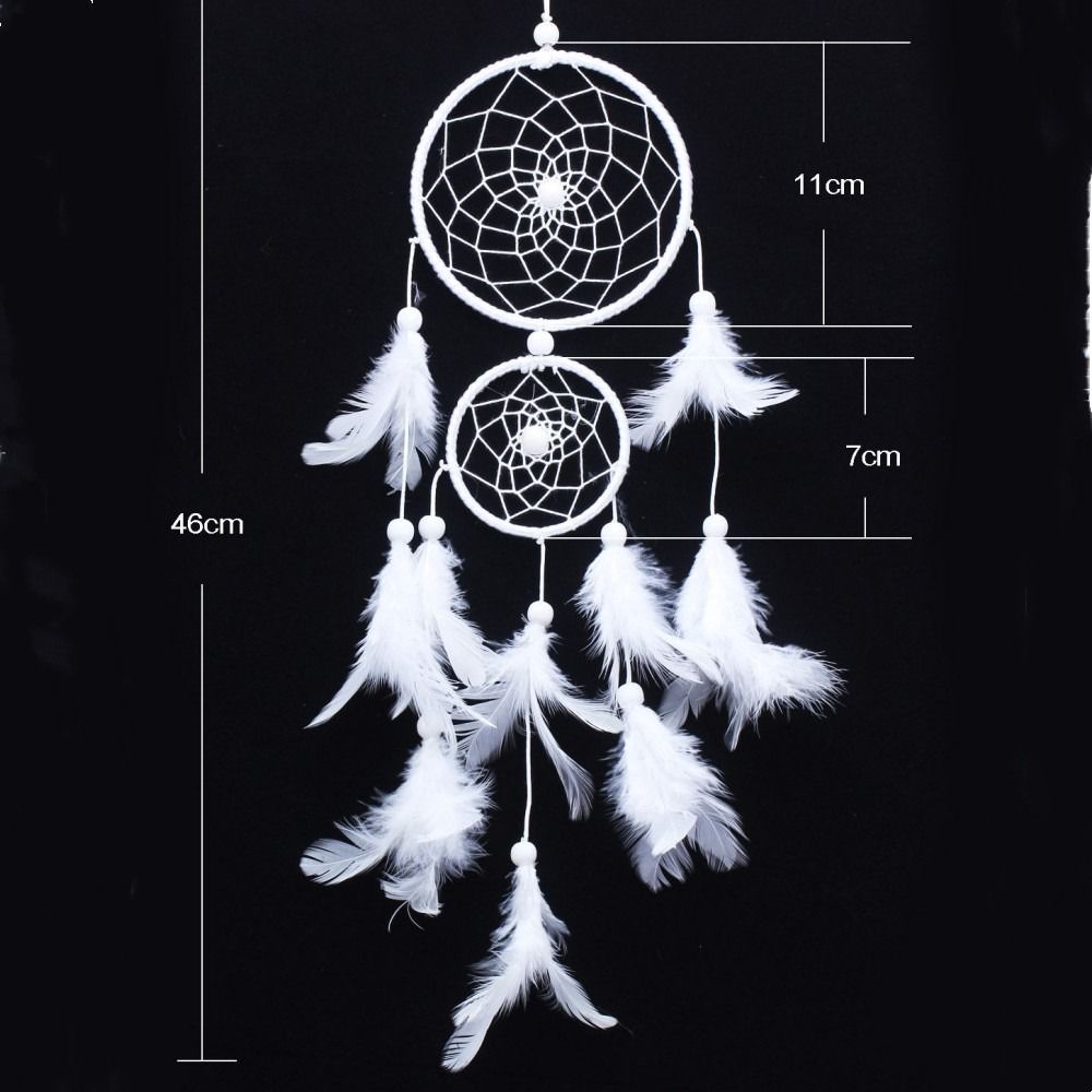 Style Catching Up Handmade Tapestry Dream Catcher Feather Weaving Wind Chimes Feathers Wall Hanging