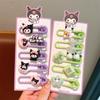 Заколка для волос с мультяшным персонажем Sanrio, Заколка для девочки, Милая детская заколка, Головной убор, Зажим для челки ребенка, Не повреждает волосы.