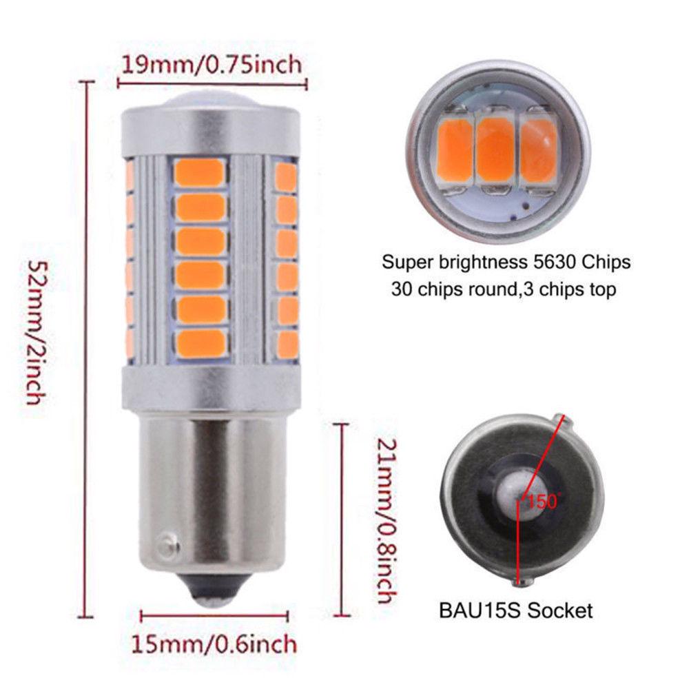 4шт 33SMD 21W светодиодные лампы указателей поворота
