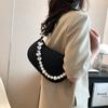 Korean Version Shoulder Bag New Women's Exquisite Love Pearl Chain Underarm Bag Fashion Versatile Luxury Handbag Trend