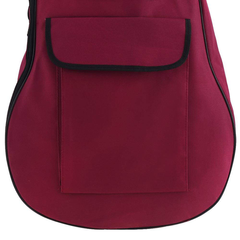 40/41 Inch Oxford Fabric Guitar Case Gig Bag Waterproof Backpack Double Straps Padded 5mm Cotton