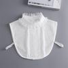 New Fake Victorian Stand Up Collar White Black Lace Collars Detachable For Women Blouse Lapel Shirt False Collar Woman