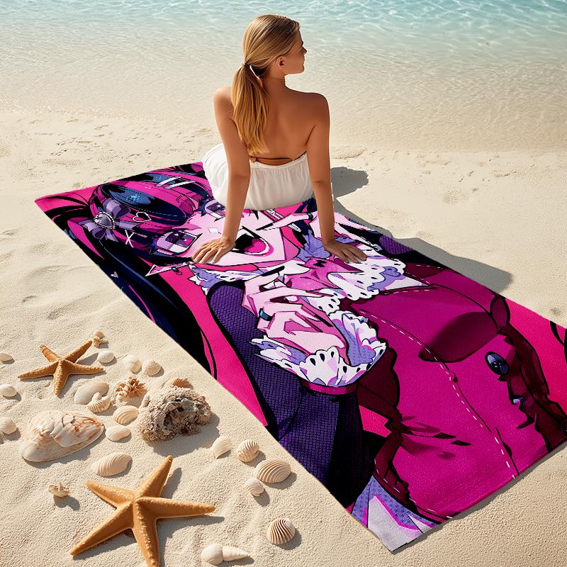 1Pc Monster High Creatures Beach Towel Microfiber Beach Towel Thin Absorbent For Beach Swimming Yoga Bath Sports 091729