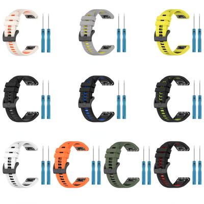 Силиконовый ремешок для часов 26 мм, 22 мм, 20 мм для Garmin Fenix 6X6 6S Pro 7X7 Easyfit, браслет Fenix 5 5X 5S Plus, браслет для умных часов