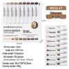 Blue Fruit M510 Soft Head Acrylic Marker Pen Set - 9 Colors for Art, Painting, and Graffiti