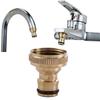 High Quality 1PC Hosepipe Threaded Tube Gardening Fitting Snap Adaptor Brass Quick Connector Tap