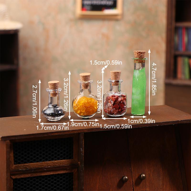 Кукольный домик Сцена из Волшебного мира Орнамент Винтажная Мини Волшебная Бутылка Модель Палочки Кукольный домик Ретро Украшение Аксессуары для Микро-сцены