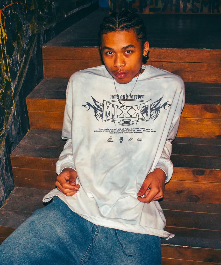MIXXJ Tiedye Flame Long Sleeve [Blue]