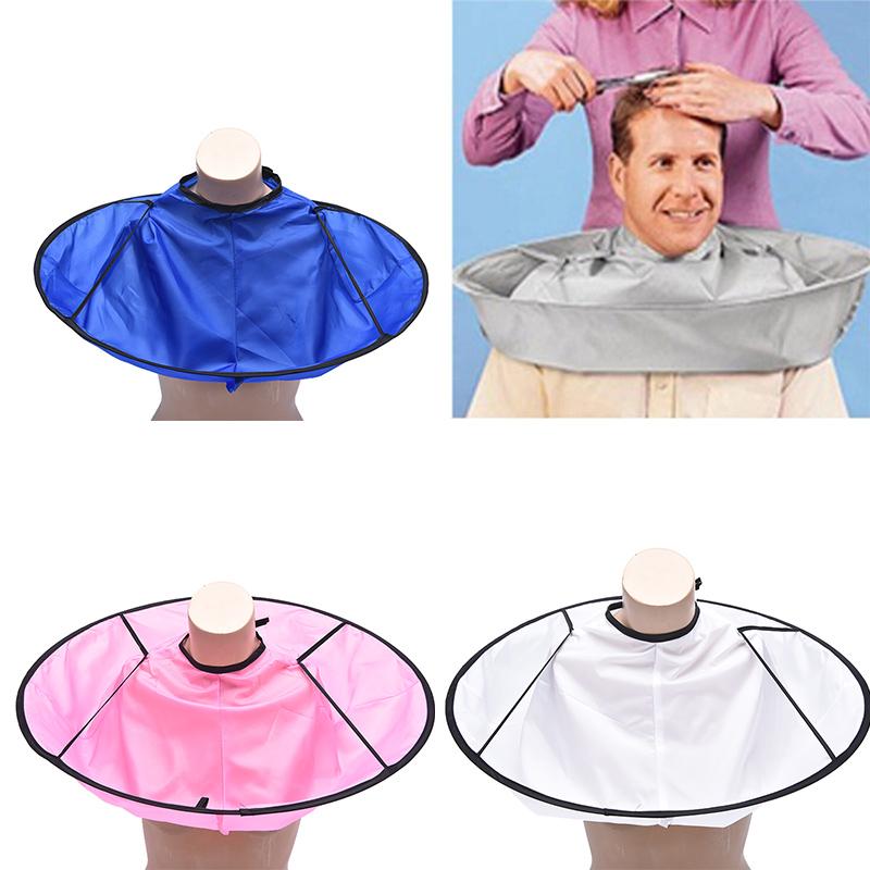 4 Colors Salon Barber Home Hairdressing Cape Cover Cloth DIY Hair Cutting Cloak Umbrella Cape Cutting Cloak Hair Shave Apron