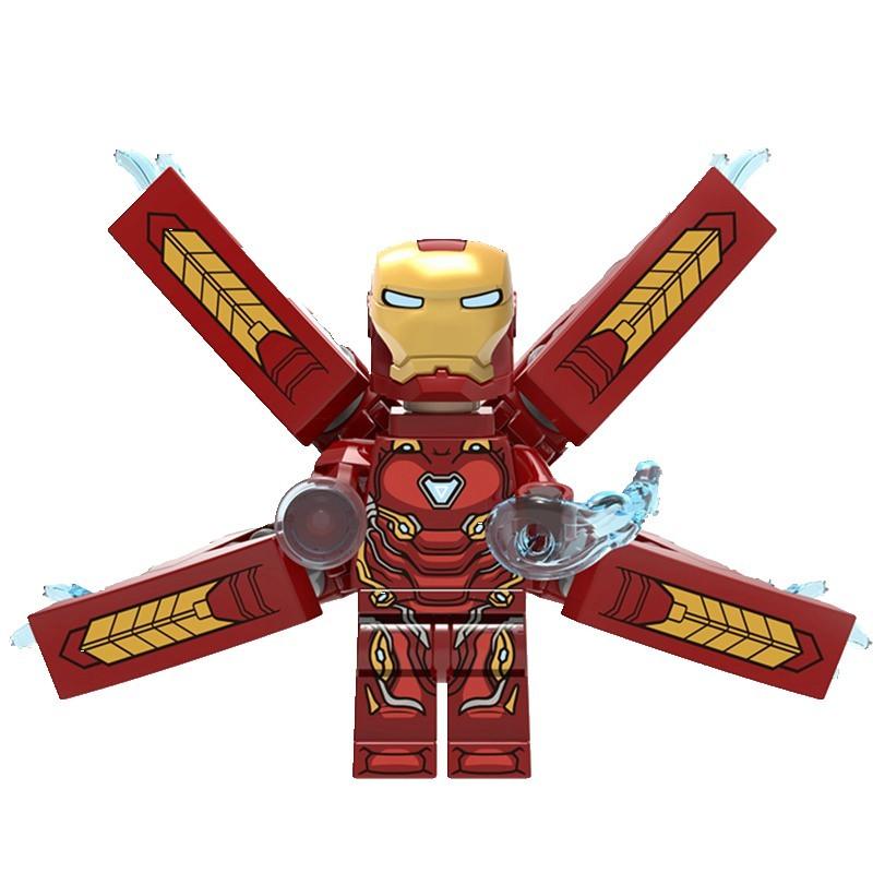Lego Hulk Outrider Iron Man Thor Spiderman Thanos Avengers Minifigures Building Blocks Toys