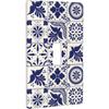 Mexican Talavera Tile Light Switch Cover 1-Gang,Single Toggle Decorative Switch Wall Plate Cover Faceplate,4.50" X 2.76"inch