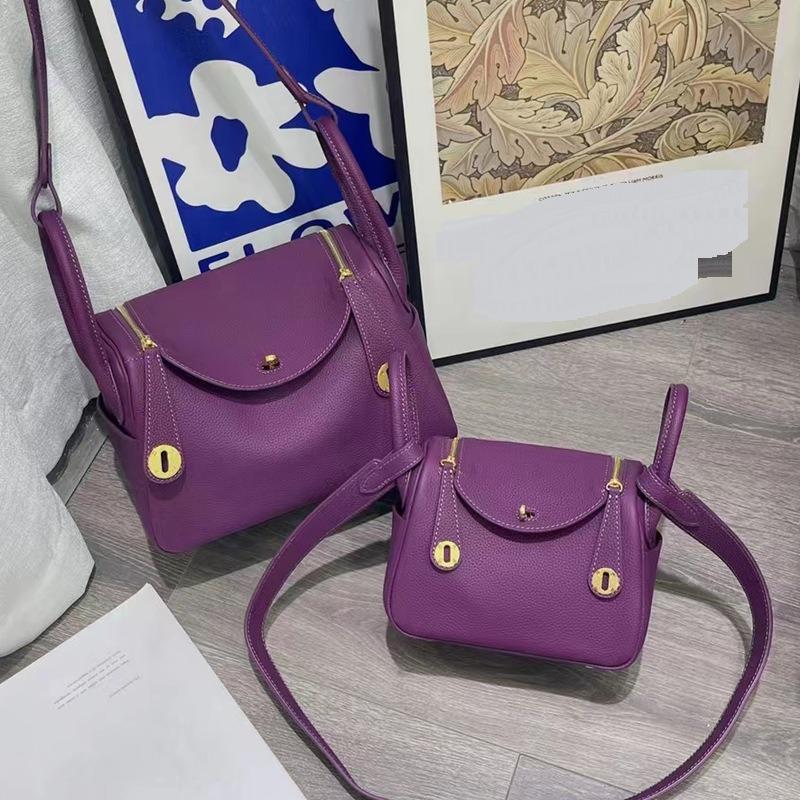 Сумка Lindi из натуральной кожи Togo Cowhide с золотой пряжкой Новая сумка Lindi Doctor Bag Direct Сумки большой вместимости