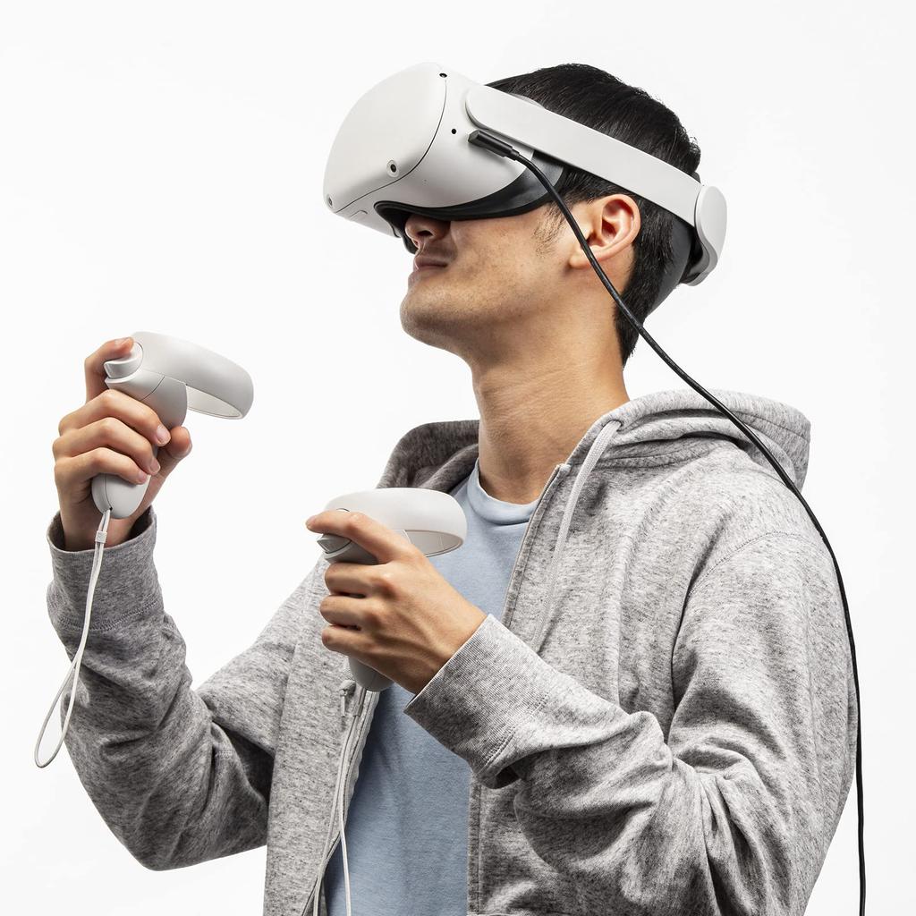 Sanwa Supply гарнитура с длинным кабелем USB3.2 A-TypeC (Совместимость с 5м/VR) КБ-USB-RLC305