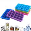 Mould Home Kitchen Tray 15 Grids Silicone Food Grade Safe Ice Cube Mold Drinking DIY Large Homemade Maker Square  Unique