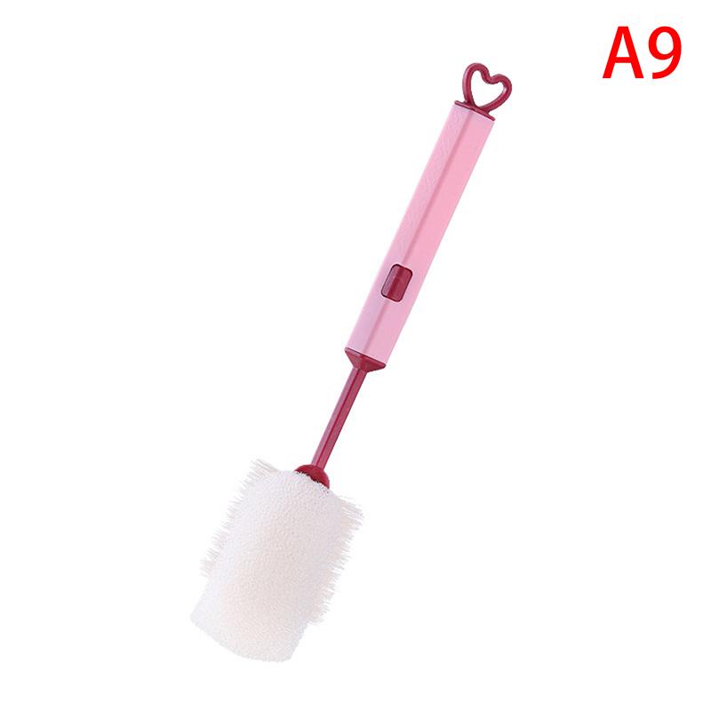 1 шт. Мягкая губка для мытья чашек с длинной ручкой, губка для бутылок, щетка для мытья бутылок, стеклянных чашек, мытья и чистки кухни