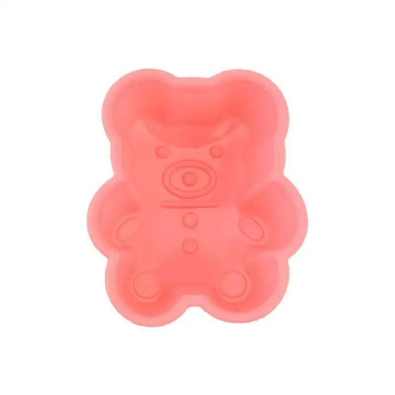 Форма для торта Lovely Bear, силиконовая форма для кексов, кексов, инструменты для выпечки, приспособления для приготовления выпечки, форма для пудинга, желе, кухонные принадлежности