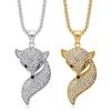 New Fashionable Light Luxury Creative Hip Hop Full Diamond Exquisite Fox Pendant Necklace