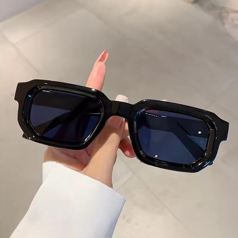 Неполяризованные мужские солнцезащитные очки в прямоугольной оправе в стиле панк, модные женские солнцезащитные очки для вождения