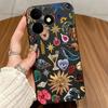 For Realme Note 80 70 / 70T 4G Phone Case Vintage Stamp Style Matte Silicone Shockproof Soft Cover For Realme Note80 70T Bumper