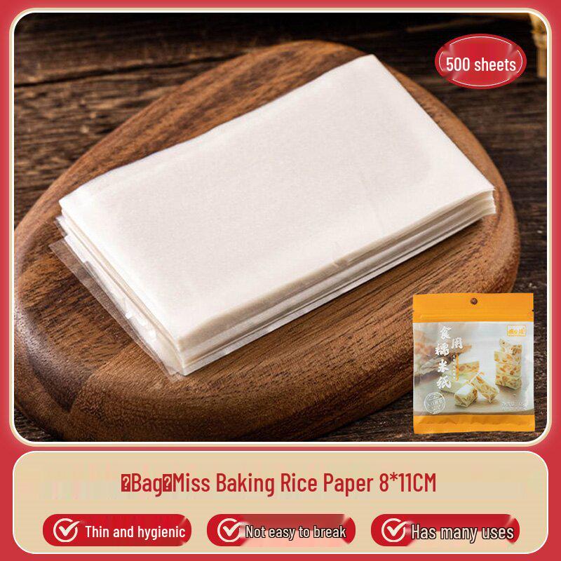 Леденец из боярышника Нуга Съедобная рисовая бумага 500 листов для выпечки