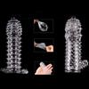 Faux Crystal Penis Sleeve Men Penis Touch-Real Cover Cock Enlargement Dick Extender Enhanced Intimacy Sex Product