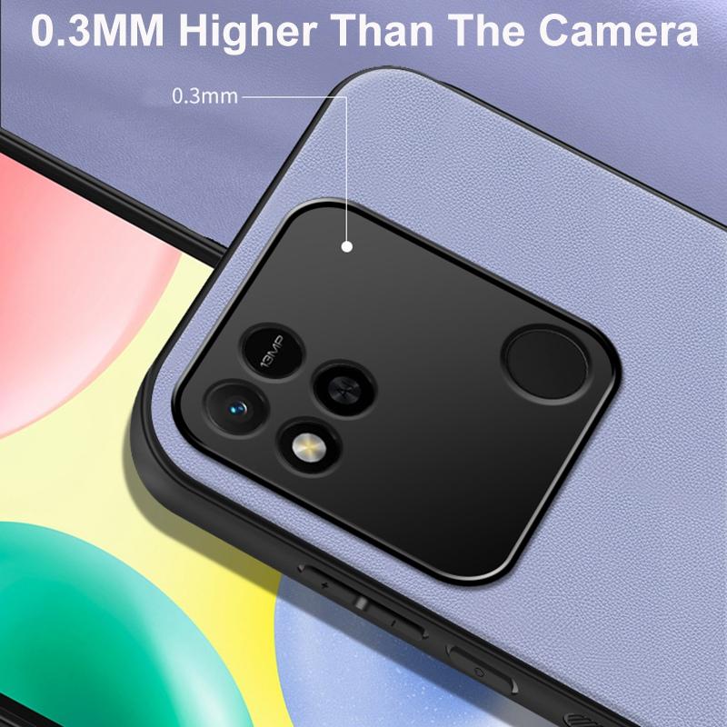Plain PU Leather Phone Case for Xiaomi Redmi 10 10A 10C 9C NFC 9A 9T Matte Silicone Protection Case for Redmi Note 11s 11 Pro Shookproof Bumper Cover
