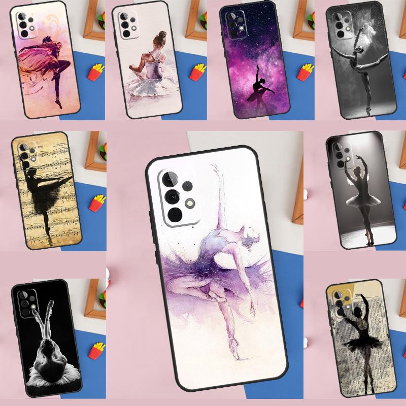 Чехол-обложка с танцующей девочкой-балериной для Samsung Galaxy A54 A34 A14 A32 A22 A12 A13 A23 A33 A53 A73 A51 A71 A52