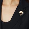 Ginkgo Biloba Brooch High-end Retro Exquisite Pearl Corsage Women's High-end Sense Pin Temperament Simple Suit Accessories