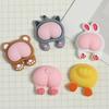 5Pcs Resin Charm Cute Cartoon Back Animal DIY Flat Cat Pig Bear Big Funny Butt Resin