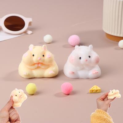 Супер мягкая симпатичная игрушка-имитатор хомяка Q-Bullet Мини-игрушки Kawaii Снятие стресса Сжимаемая игрушка TPR Декомпрессионная игрушка