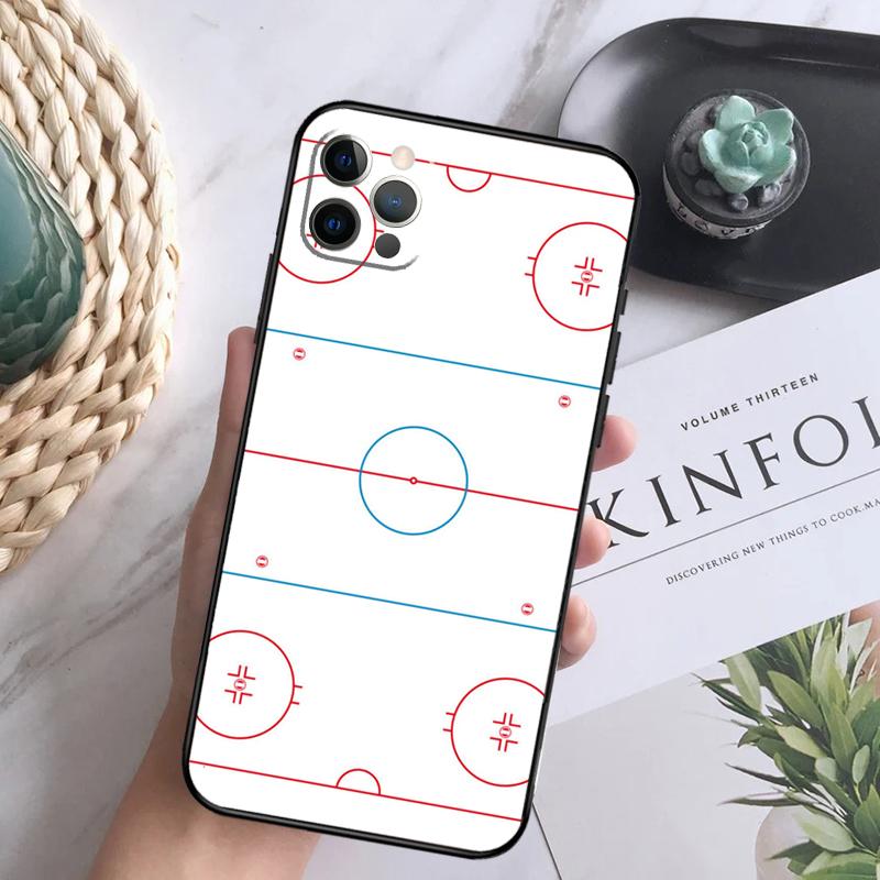 Чехол для телефона 'Каток для хоккея' для iPhone 16 15 14 13 12 11 Pro Max 12 13 Mini 7 8 16 Plus X XR XS Max