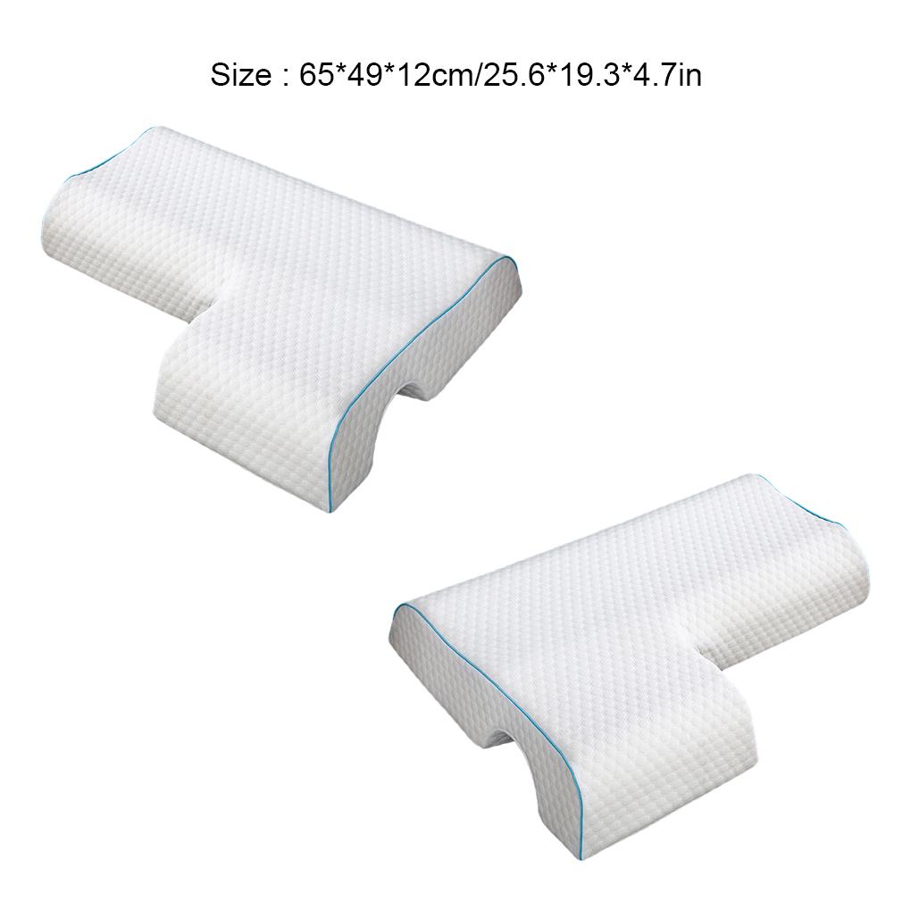White Neck Support Memory Pillow For Ultimate Pain Relief And Comfort Sleeping Pillow For Couple