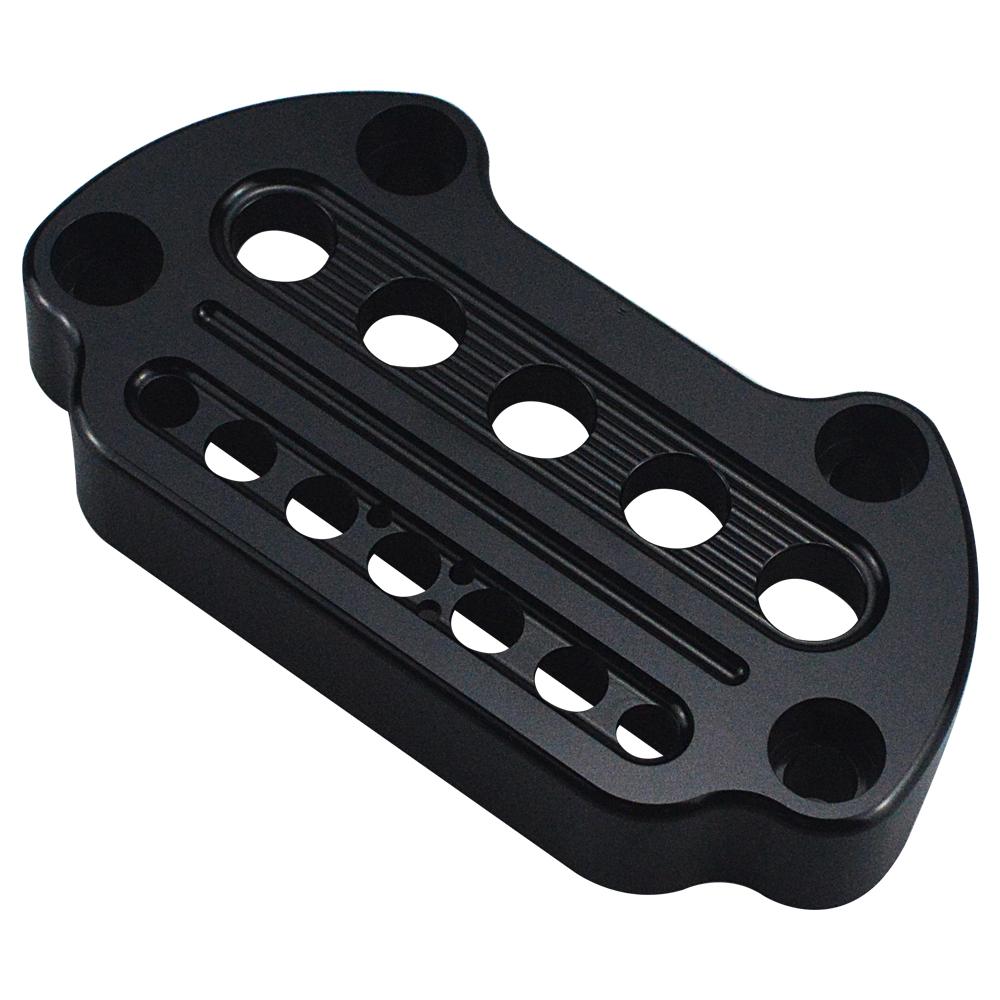 Запчасти для мотоциклов Harley Sportster 1200 883 XL Dyna Low Rider FXDF, алюминиевый индикатор, верхняя планка руля