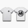 Unisex Retro Casual Cotton Short-Sleeve T-Shirt with Goku & Vegeta Dragon Ball Z Print, Harajuku Y2K Style T-shirt