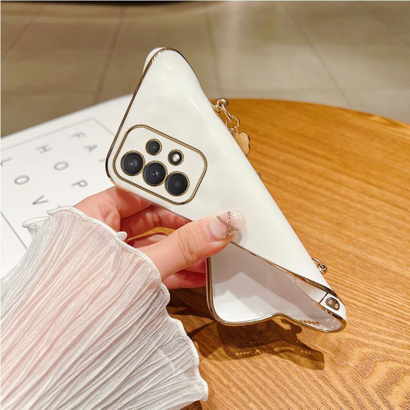 Силиконовый чехол для телефона с держателем браслета «Медведь» для Samsung Galaxy A53 A73 A33 A52 A52s A72 A32 4G 5G A51 A71 A12 A31 A21S Fe, защитный чехол