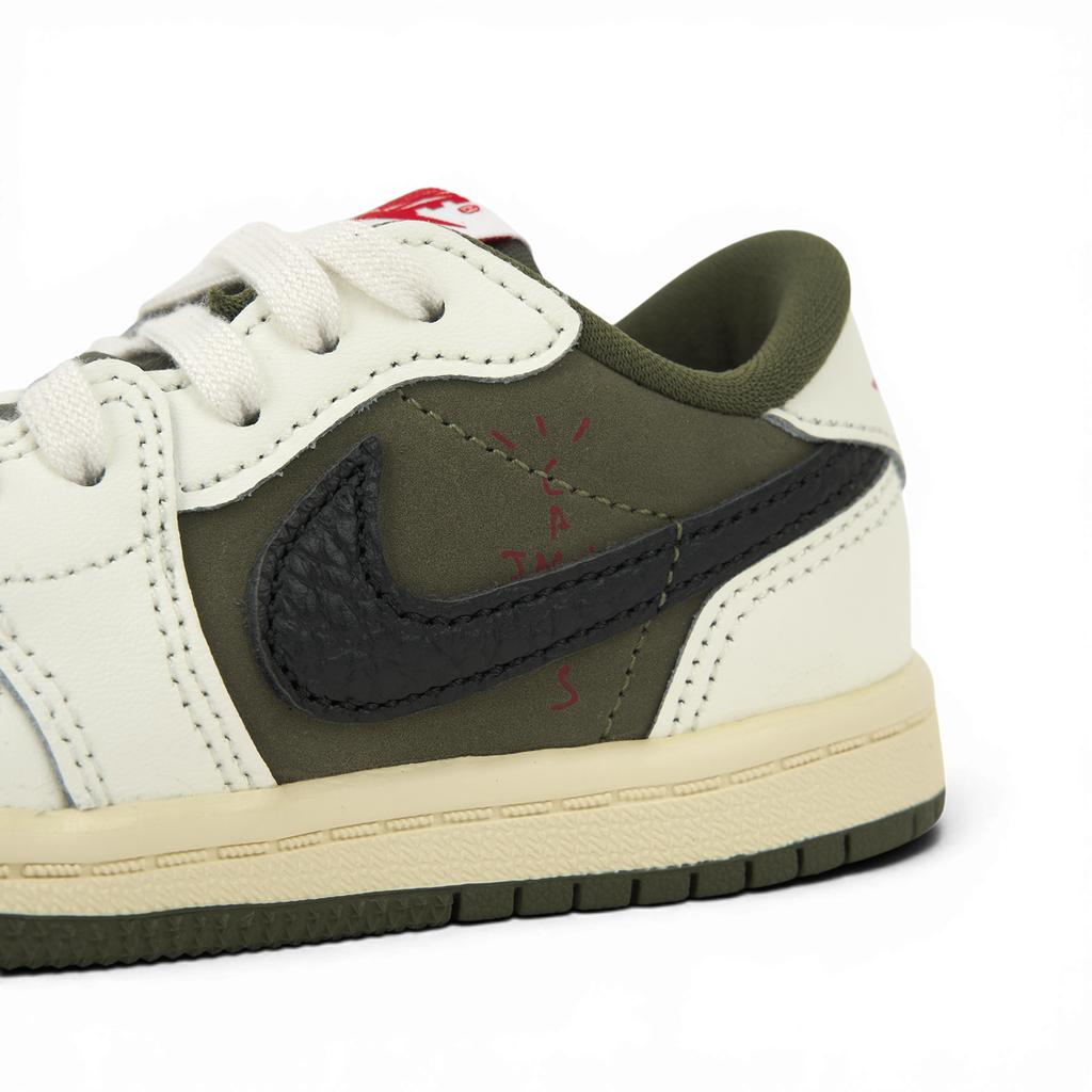 Кроссовки Travis Scott x Air Jordan 1 Retro Low OG SP TD Reverse Olive / Medium Olive Baby Green Black Sail DO5441-200