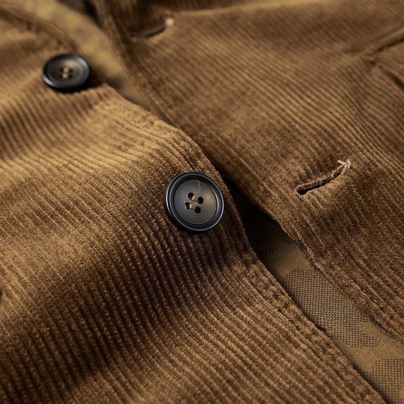 Весенне-осенняя мужская куртка Куртка мужская Свободная Маленькая Повседневная Вельветовый костюм Мужской