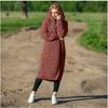 Autumn and Winter Solid Colour Women's Long Knitted Jumper Hooded Cardigan Jacket
