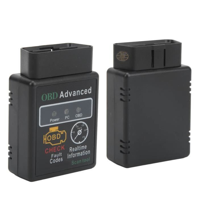 Dioche lecteur de code de défaut moteur OBD2 Diagnostic Scanner 25K80 Puce pour ELM327 V1.5 Lecteur de code d'erreur Bluetooth sans