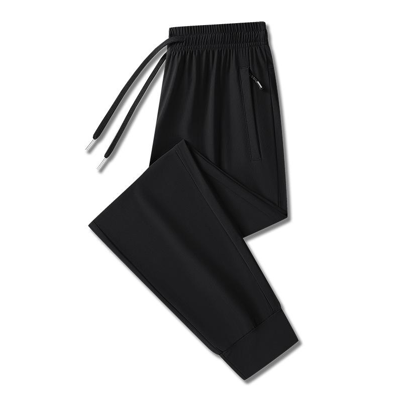 Quick Drying Ice Silk Pants for Men, Summer Thin Casual Pants for Men, Men's Pants Jogger Pants