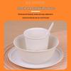 Biodegradable Rice Husk Tableware Set: Bowl & Plate - Ideal for Picnics, Weddings, Banquets.
