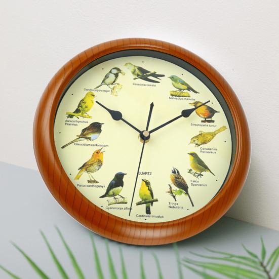 Настенные часы с поющими птицами, бесшумные, не тикающие, на батарейках, широкое применение, декоративные часы, круглые, современные настенные часы