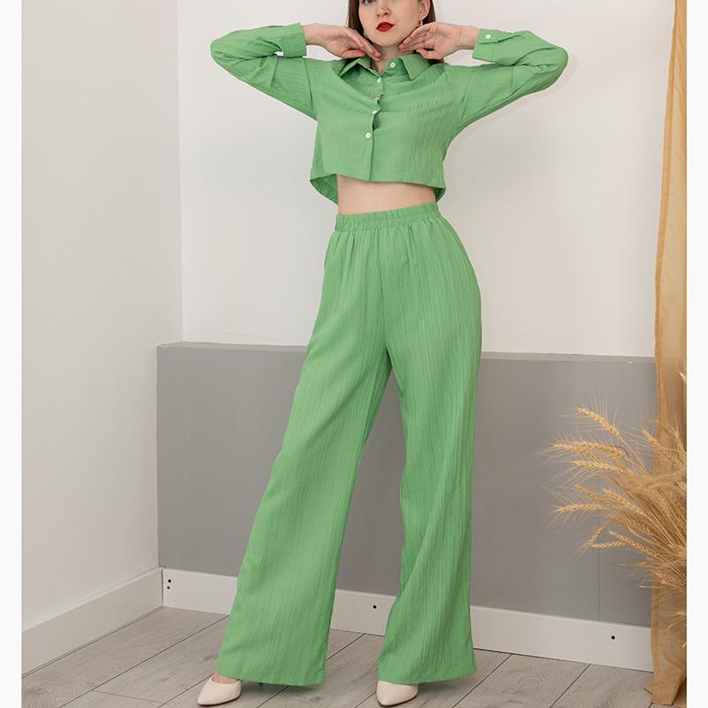 Streamgirl женские летние брюки комплекты из 2 предметов укороченные топы и широкие брюки белый шифон тонкие комплекты брюк из двух предметов женские костюмы