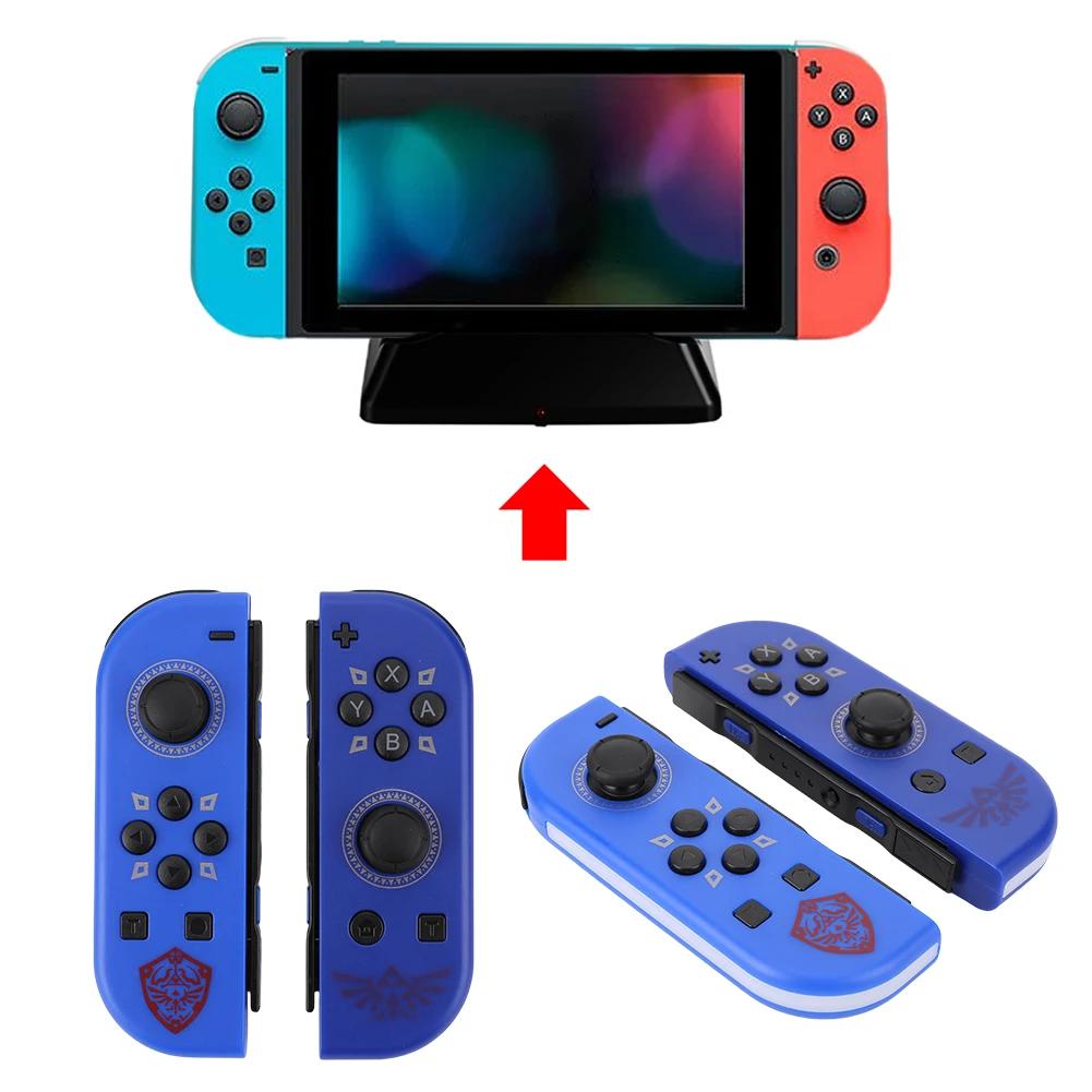 Для контроллера Nintendo Switch Joy-Con Беспроводной контроллер Левый и Правый Совместимый с Bluetooth Игровой контроллер RGB-подсветка 3D-джойстик