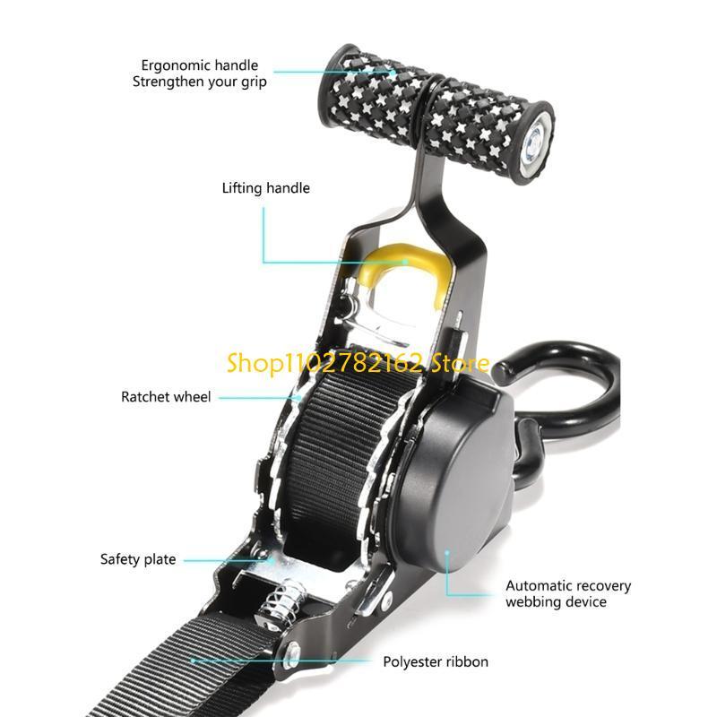 547B Easy to Use Automatic Lashing Strap Tie Down Strap set for Motorbike Transport