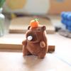 Plush Capybara Bubble Blowing Keychain With Soft Short Pile For Kids And Collectors