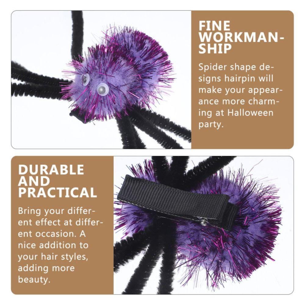 Паук Пауки Заколки Для Волос Длинные Ноги Хэллоуин Головной Убор Волосы Дети Девочки