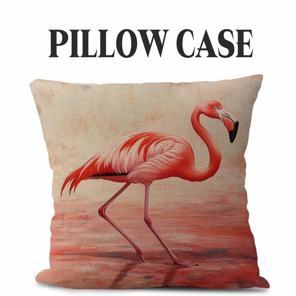 Flamingo Series Throw Pillow Covers With Digital Printing Of Short Plush Fabric Car-Shaped Sofa Cushion For Office Home Decor