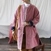 Женские вельветовые розовые парки, зимние теплые пальто с рукавами «летучая мышь», плотная одежда на пуговицах, теплые парки в китайском стиле